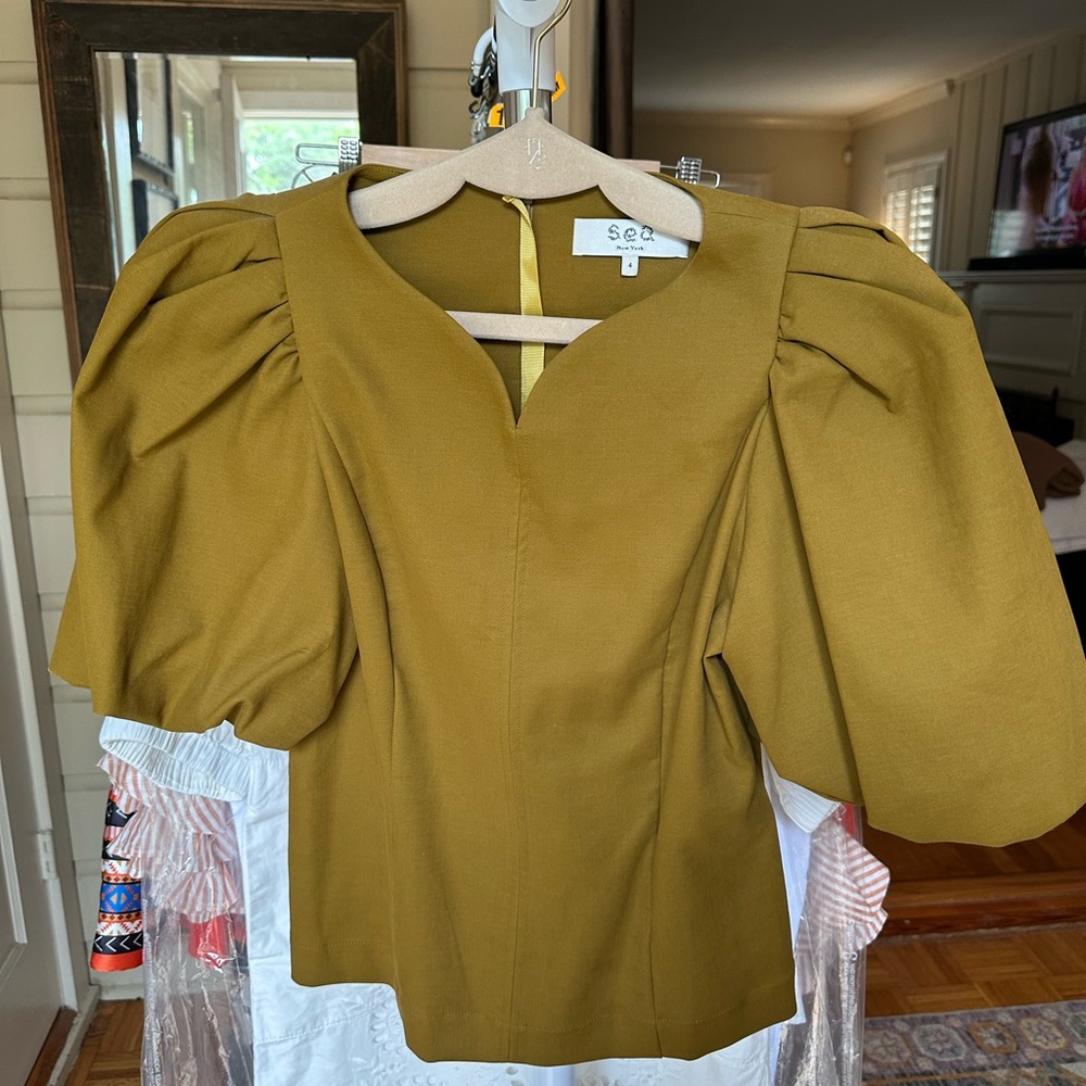 Sea NY Marianne Top in Artichoke - Size 4. Never worn.